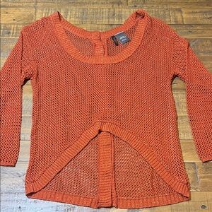 Bisou Bisou Orange Knit Sweater